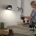 Miniatyrbillede 5 af 5: Indendørs væglampe, Touch Led væglampe med USB opladningsport Touch Control, 3 lysstyrke niveauer 3 temperaturer 360 roterbar natlampe til soveværelse