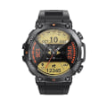 Miniatyrbillede 5 af 5: Smartwatch med opkald, musik, vejr, 1,39 tommer, pulsmåling, blodtryk, blodsyre Black three-plant steel