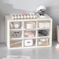 Miniatyrbillede 2 af 3: Skrivebords Opbevaringsboks Makeup Smykke Skuffe Perleperler