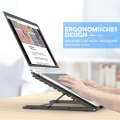 Miniatyrbilde 2 av 4: Bærbar Laptop Stativ, Foldbar Ventilert Stativ for Skrivebord