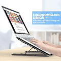 Miniatyrbillede 2 af 4: Bærbar Laptop Stativ Foldbar Ventileret Desktop Holder