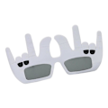 Miniatyrbilde 3 av 4: Kule Rock Gesture Plastbriller Øyebriller, Rock Gesture Rock Nerdbriller