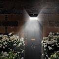 Miniatyrbillede 3 af 5: Vandafvisende Solenergi Induktionsbevægelsessensor LED Lampe