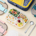 Miniatyrbild 3 av 3: Separat Plast Lunchbox Bärbar Lunchbox Mikrovågsugnslunchbox 1st