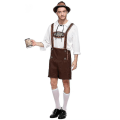 Miniatyrbild 2 av 5: Tysk Oktoberfest Öl Män Bavarisk Lederhosen Skjorta Hatt Set Kille Festival Kostym L
