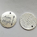 Pikkukuva 3 / 5: 20 kpl Hopeaa Seos DIY Viesti-riipusriipukset Rannekkeet
