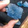 Miniatyrbilde 3 av 5: 100g Bulk Blå Celestit Chip Steiner Krystall Kvarts