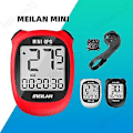 Pikkukuva 2 / 4: Mini M3 GPS-pyörätietokone Polkupyörän GPS-nopeusmittari Nopeus Korkeus Matka Ajoaika red