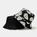 Miniatyrbild 2 av 4: Unisex Vändbar Packbar Bucket Hat, Solhatt för Män Kvinnor, Avocado Print Dubbelsidig Bärbar Vändbar Bucket Hat
