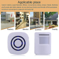 Miniatyrbild 4 av 5: Trådlös Digital Dörrklocka Pir-Sensor Infraröd Alarmklocka