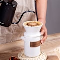 Miniatyrbild 4 av 5: Keramisk Droppkopp Kaffefilter Häll över Kaffebryggare Tratt Drippfilter Kaffekopp Espresso Co