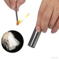 Miniatyrbillede 3 af 5: Bærbar Vandfast Permanent Lighter Nøglering i Metal