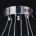 Miniatyrbillede 3 af 5: 2 Ringe 40cm Krystal LED Lysekrone Cirkel Hængende Lampe