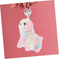 Miniatyrbillede 2 af 8: Alpaca Udstoppede Dyr Nøglering Vedhæng Plyslegetøj