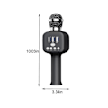 Miniatyrbilde 3 av 5: Trådløs mikrofon med kapasitans, Bluetooth-høyttaler, alt-i-ett-maskin for karaoke, video- og lydutrustning med RGB-lyseffekt, kan kobles til i TW-S