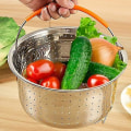 Miniatyrbillede 2 af 4: Robust Dampkurv til Instant Pot - Rustfrit Stål med Silikon