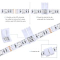 Miniatyrbilde 4 av 5: 40 stk LED lyslistkoblinger 10 mm loddefrie hvite