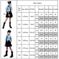 Miniatyrbillede 2 af 5: Pige Uniform Kostume Enkelt Stykke Fancy 3-4 Years