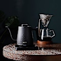 Miniatyrbillede 3 af 3: Elektrisk kaffekande i rustfrit stål med svanehals