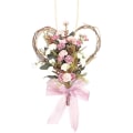 Miniatyrbillede 1 af 4: Kunstig Blomster Hjertekrans Simuleret Nellikekrans Væghængning Til Dekoration Pink,decorat