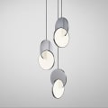 Miniatyrbilde 2 av 5: 18 cm Hengelampe LED Rund Design Metall Elektroplettert Moderne
