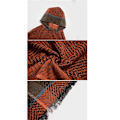 Miniatyrbilde 2 av 5: Herringbenskjortet hettekappe med pullover-kappe Black