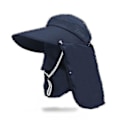 Miniatyrbilde 1 av 3: Solhatt for kvinner, storbremmet hatt, sykling, gårdsarbeid, solbeskyttelse, UV-beskyttelse, ansiktshatt Dark blue