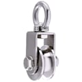 Miniatyrbild 1 av 3: Lyftblock 500 kg med 2 kullager, block för kabel, 48 mm block