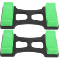 Miniatyrbillede 3 af 5: Fitness Dumbbell Stativ Dumbbell Opbevaringsstativ Support Stativ Dumbbell Stativ Buffer (sort grøn) (2 stk)