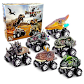Miniatyrbild 1 av 5: Dra tillbaka dinosauriebilar för barn 6-pack Dinosaurie leksaksbil för 3-åriga pojkar