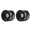 Miniatyrbillede 1 af 5: 2 stk. 65x45mm Surf Skateboard Hjul 84a Hårdhed 2 Hjul Sort-hvid