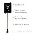 Miniatyrbillede 4 af 4: 4-Modes SP106E LED RGB Musikcontroller med 9-Tasters Fjernbetjening