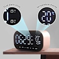 Miniatyrbild 4 av 5: Väckarklocka Bluetooth-högtalare Metall Bluetooth Dubbelhögtalare