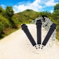 Miniatyrbilde 2 av 4: Trekkingstenger med spisser i wolframkarbid, 4 stk, svart