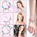 Miniatyrbild 5 av 5: DIY Handgjord Leksak Flickor 6-13 År Gammal Armband Handgjorda Pärlor 130pcs