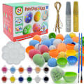 Miniatyrbilde 4 av 5: Plush Graffiti Egg DIY Flokkerte Eggmaling Påskeegg Gave