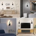 Pikkukuva 3 / 5: Led-seinävalaisin sisätiloihin, 2 kpl, moderni akryyli, musta