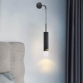 Miniatyrbillede 4 af 5: LED Vægskinne Sengelampe Moderne Sort Guld Stue Soveværelse