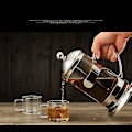 Miniatyrbillede 2 af 2: 600ml Multifunktionel Glas Kaffepresse Te Mælkeskum Apparat