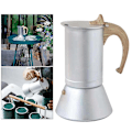 Miniatyrbillede 5 af 5: 300ml Kogeplade Kaffeemaskine Aluminium Moka Pot Rustfri