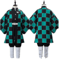 Miniatyrbillede 1 af 5: Voksne Børns Anime Demon Mutsuki No Leaves God Ado Tanjiro Kostume Kimono Kappe Sæt 120