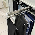 Miniatyrbilde 2 av 5: Justerbar Teleskopisk Klesstativ i Rustfritt Stål for Garderobeskap