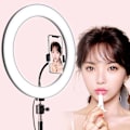 Miniatyrbillede 2 af 5: 1 stk. 26 cm 10 tommer LED Selfie Ringlys Dæmpbar Kamera