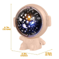 Miniatyrbillede 2 af 5: Astronaut Projektionslampe Stjernehimmel Natlys Soveværelse Atmosfære