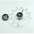 Miniatyrbillede 3 af 5: Udendørs Termometer Selvklæbende, Døre Og Vinduer Transparent Vandafvisende Termometer Uden Batteri