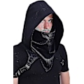 Miniatyrbilde 2 av 5: Punk Rogue Hetteskjerf Assassin Kostyme Vinterhatt