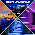 Miniatyrbillede 5 af 5: 5m 10m 15m 20m LED-lysstrimler RGB Vandtæt Synkroniseret 2835 SMD