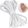 Miniatyrbillede 4 af 5: Elastisk 6mm 10mm 20mm Bred 30m Sort Hvid Syning DIY U-formet