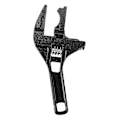 Miniatyrbilde 4 av 4: Justerbar Skiftenøkkel Bad Spanner Nøkler Bred 6-68mm Aluminium Legering Spanner Nøkler Rørlegger Han