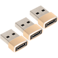 Pikkukuva 1 / 8: 3 kpl Typec - USB-sovitin Latauskaapeli Varavirtalähde Muunnin Tablettimuunnin Tietokone Type-c